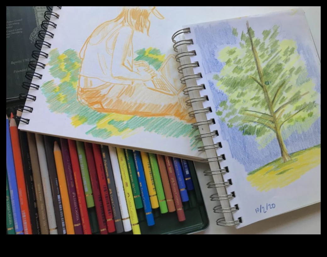 השמחה של ציור עיפרון פסטל 4 ציור בעפרונות פסטל: טכניקות לפרטים עדינים