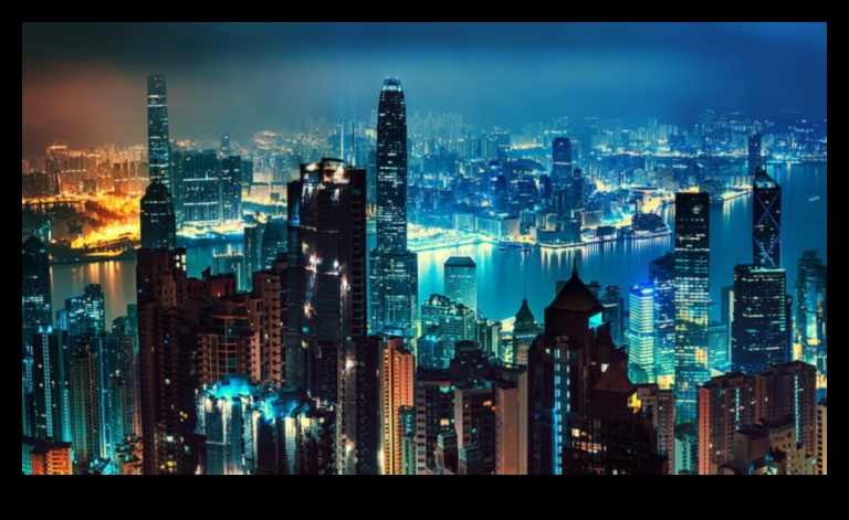 אורות העיר: נופי לילה מאירים יופי אורבני