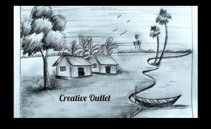 עומק ציור: טכניקות לאמנות נוף גרפיט