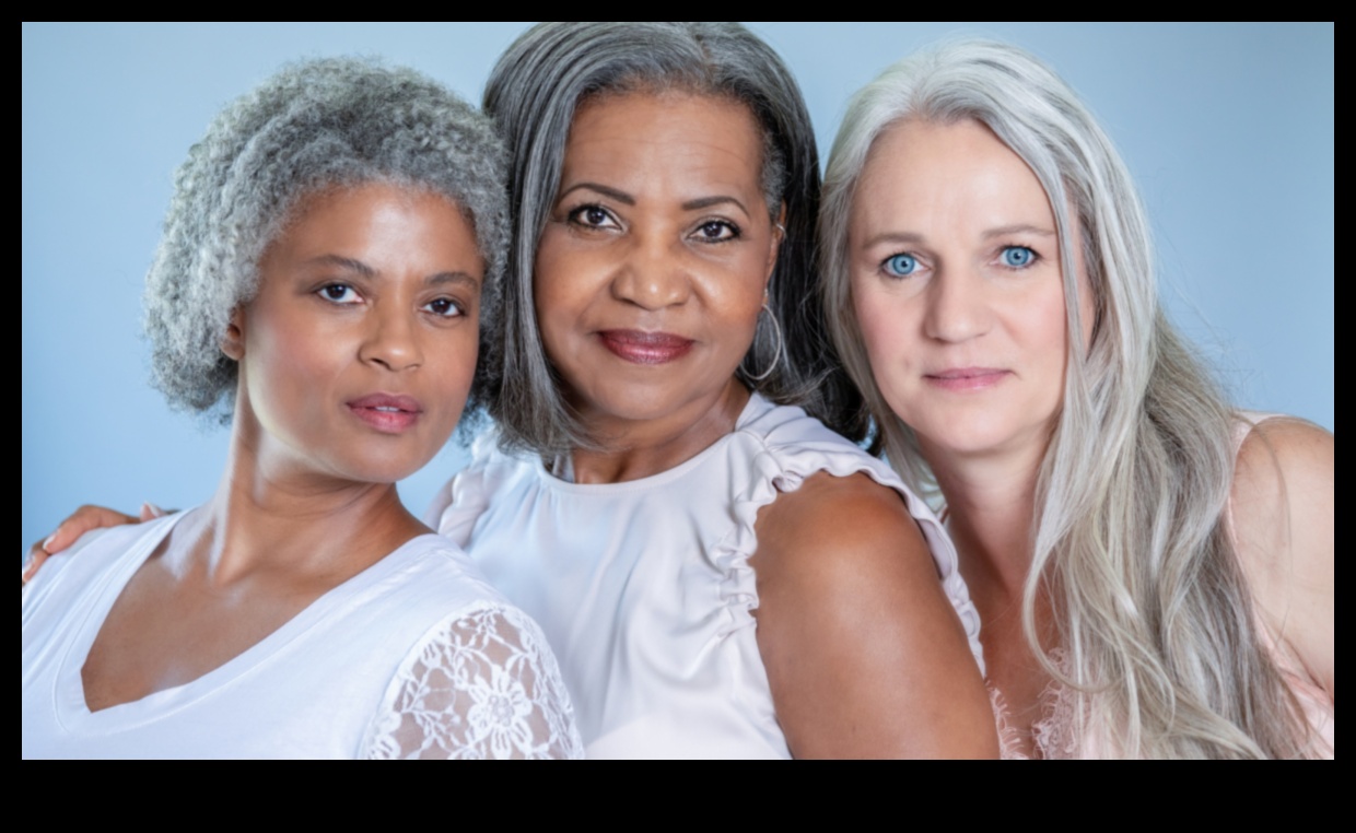 שועלי כסף: חובקים גוונים אפורים בתסרוקות בלונדיניות