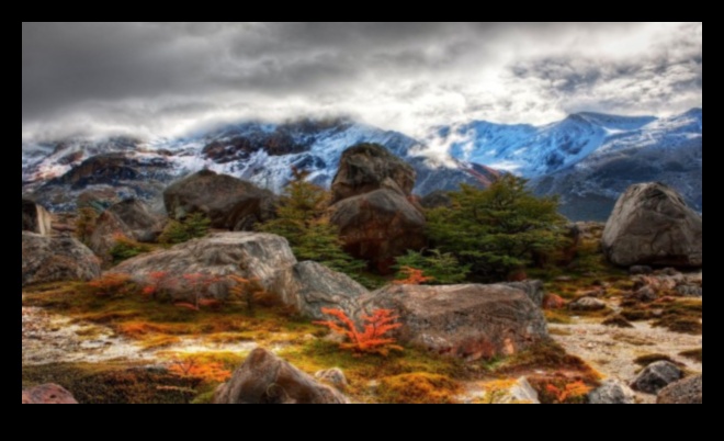 פלטת כדור הארץ: צילום נוף מסנוור