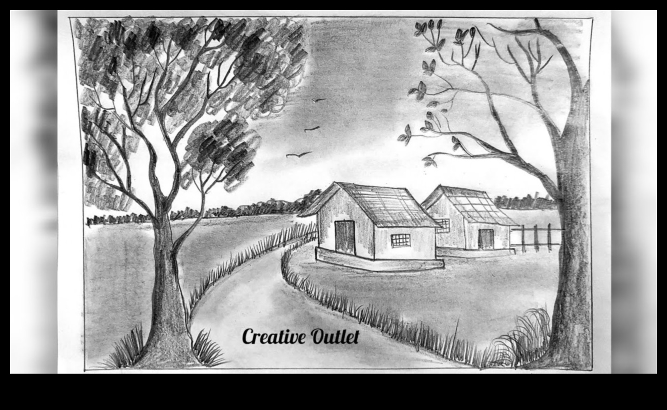 עומק ציור: טכניקות לאמנות נוף גרפיט